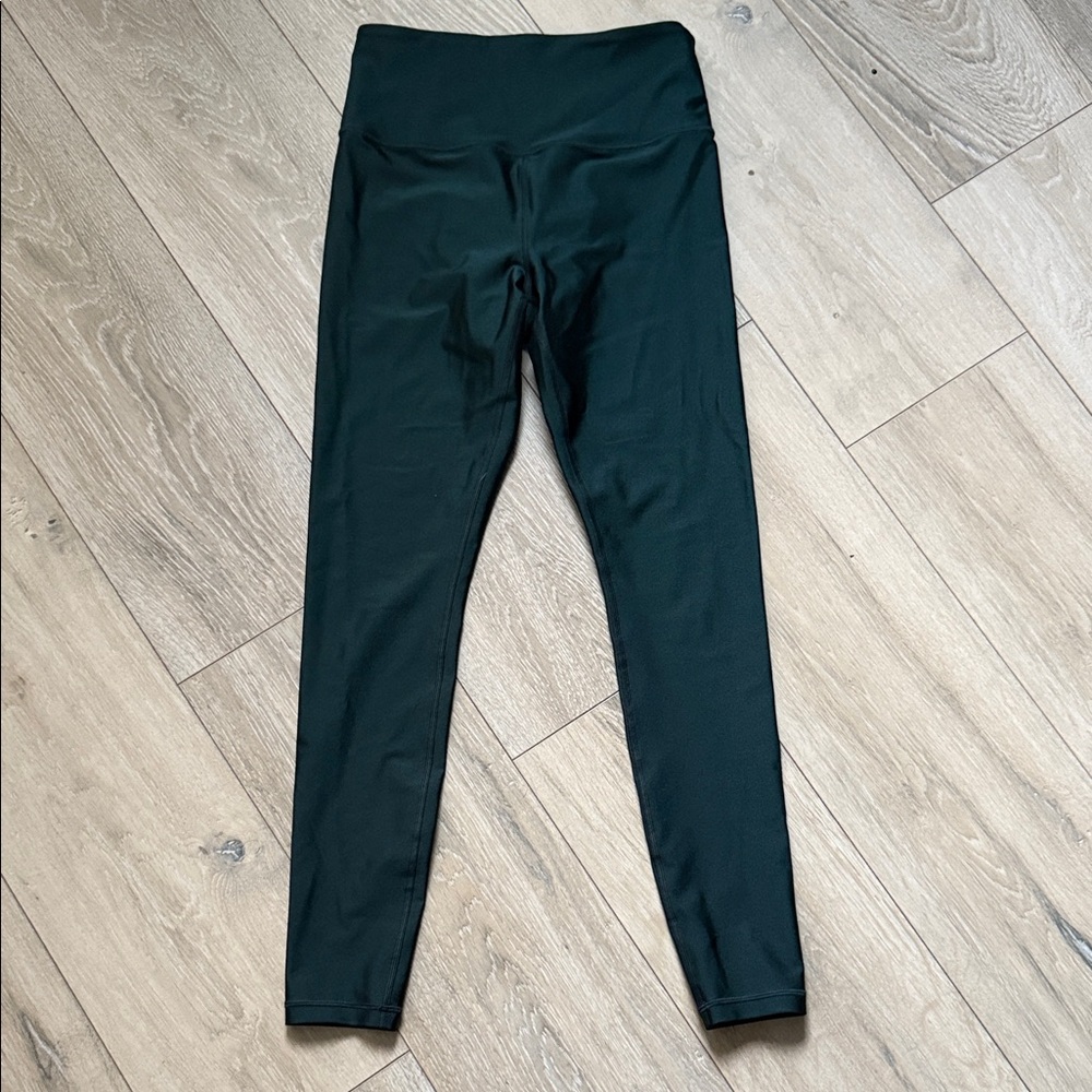 Athleta Dark Green Elation Sheen Tights size S
